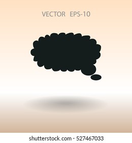 Flat  icon of a communication. vector illustration
