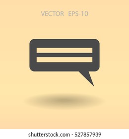 Flat  icon of a communication. vector illustration
