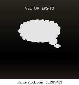 Flat  icon of a communication. vector illustration
