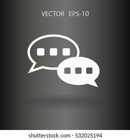 Flat  icon of a communication. vector illustration