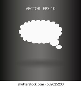 Flat  icon of a communication. vector illustration