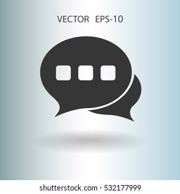 Flat  icon of a communication. vector illustration