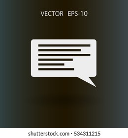 Flat icon of a communication. vector illustration