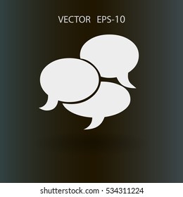 Flat  icon of a communication. vector illustration