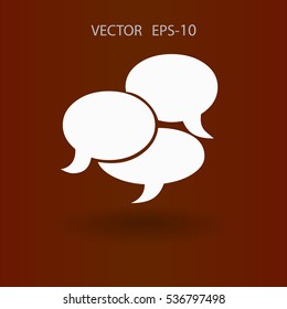 Flat  icon of a communication. vector illustration