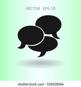 Flat  icon of a communication. vector illustration