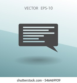 Flat icon of a communication. vector illustration