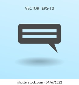 Flat  icon of a communication. vector illustration