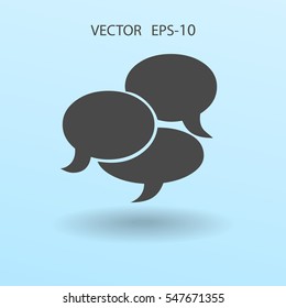 Flat  icon of a communication. vector illustration