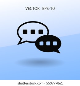 Flat  icon of a communication. vector illustration