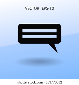 Flat  icon of a communication. vector illustration