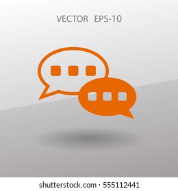 Flat  icon of a communication. vector illustration