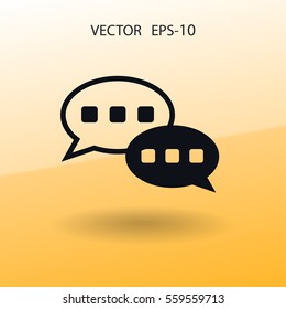 Flat  icon of a communication. vector illustration