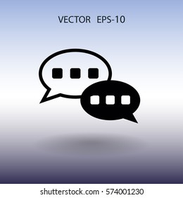 Flat  icon of a communication. vector illustration