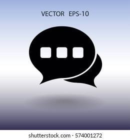 Flat  icon of a communication. vector illustration