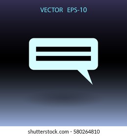 Flat  icon of a communication. vector illustration