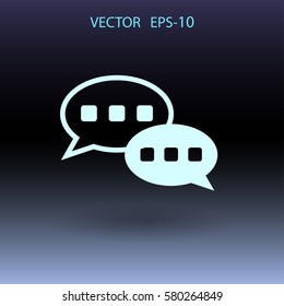 Flat  icon of a communication. vector illustration