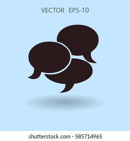 Flat  icon of a communication. vector illustration