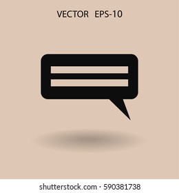 Flat  icon of a communication. vector illustration