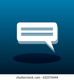 Flat  icon of a communication. vector illustration