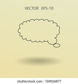 Flat  icon of a communication. vector illustration