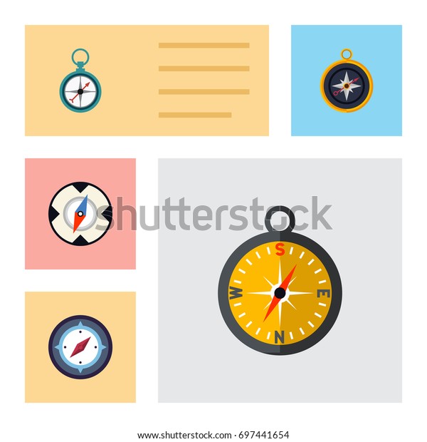 Flat Icon Compass Set Of Magnet Navigator,\
Navigation, Orientation And Other Vector Objects. Also Includes\
Magnet, Dividers, Orientation\
Elements.