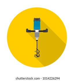 flat icon construction mixer in vector format