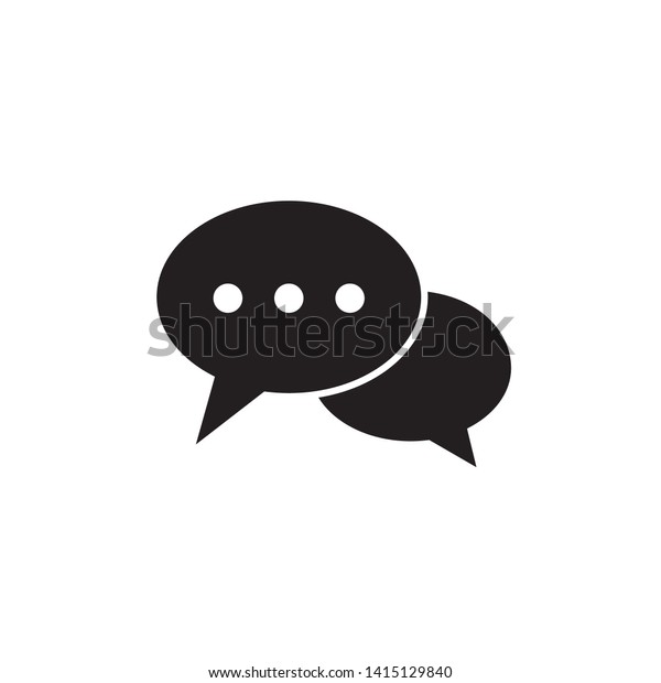 Flat icon of conversation, chatting. Editable\
vector stroke 2000x2000\
Pixel.