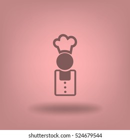 Flat icon. Cook.
