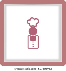 Flat icon. Cook.