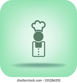 Flat icon. Cook.