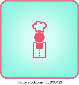 Flat icon. Cook.