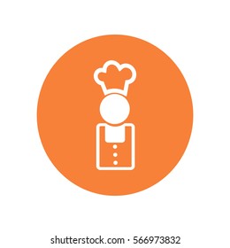 Flat icon. Cook.