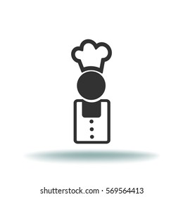 Flat icon. Cook.