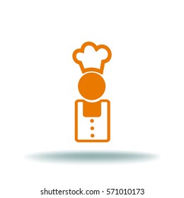 Flat icon. Cook.