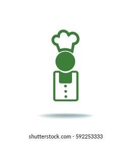 Flat icon. Cook.