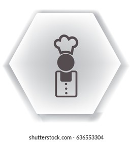 Flat icon. Cook.