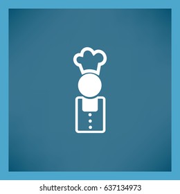 Flat icon. Cook.