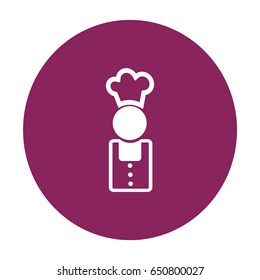 Flat icon. Cook.