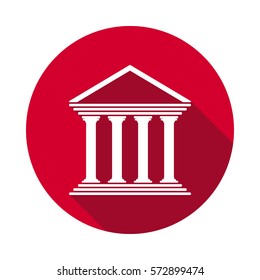 flat icon of court building