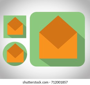 flat icon cover design letter, letter, envelope.