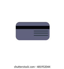 Flat icon of credit card