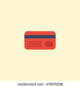 Flat Icon Credit Card Element. Vector Illustration Of Flat Icon Payment  Isolated On Clean Background. Can Be Used As Card, Credit And Payment Symbols.