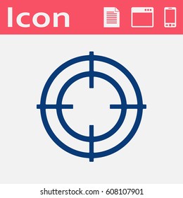 flat icon of crosshair