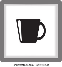 Flat icon. A cup.