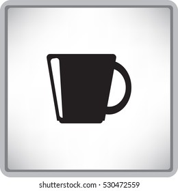Flat icon. A cup.