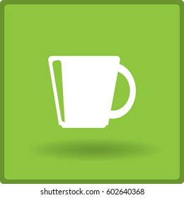 Flat icon. A cup.