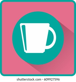 Flat icon. A cup.
