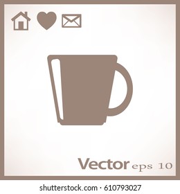 Flat icon. A cup.