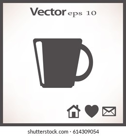 Flat icon. A cup.